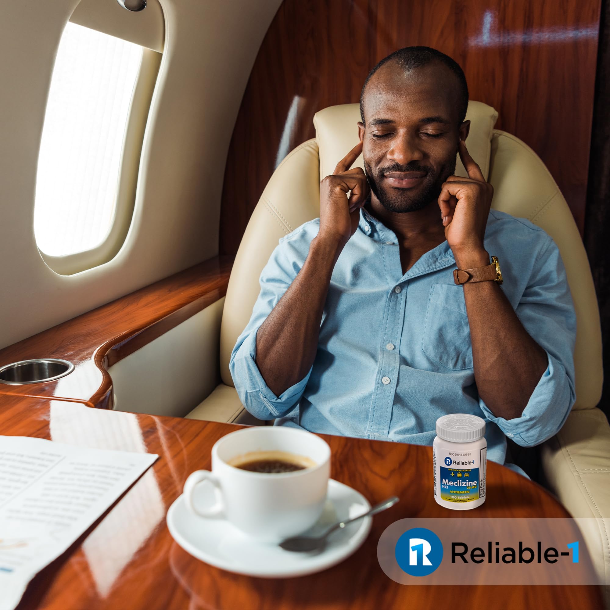 Reliable-1 Laboratories meclizine tablets pile suggests convenient daily dosing.