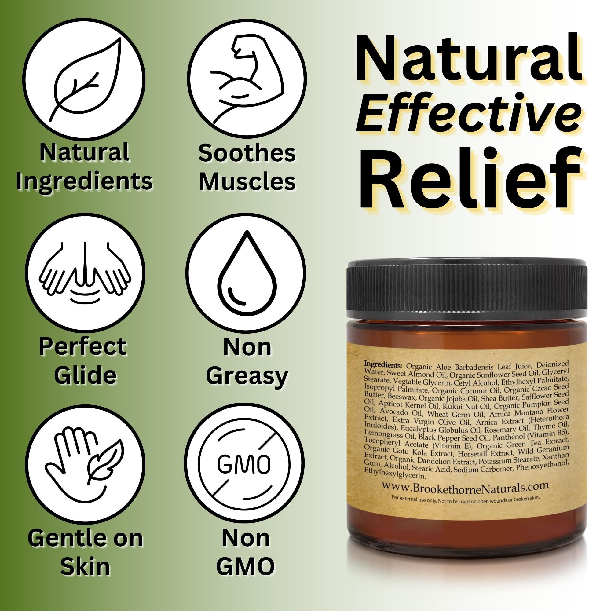 Applying Relief Arnica Cream after a workout for muscle recovery