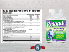 Ingredients list featuring vitamins and immune-supporting minerals