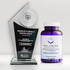 Relumins Made in USA and cGMP facility certification badge on packaging