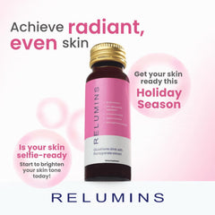 Front view of Relumins Glutathione Hydration Shots bottle