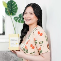 Close-up of Relumins Lemon Vitamin C Shot 25ml sachet