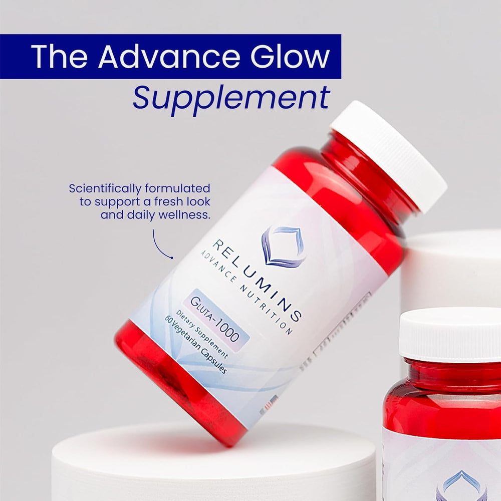 Back label with supplement facts for Relumins Gluta 1000