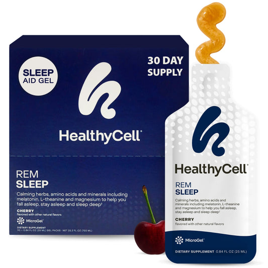 HealthyCell REM Sleep Aid Liquid Gel Cherry 30-pack