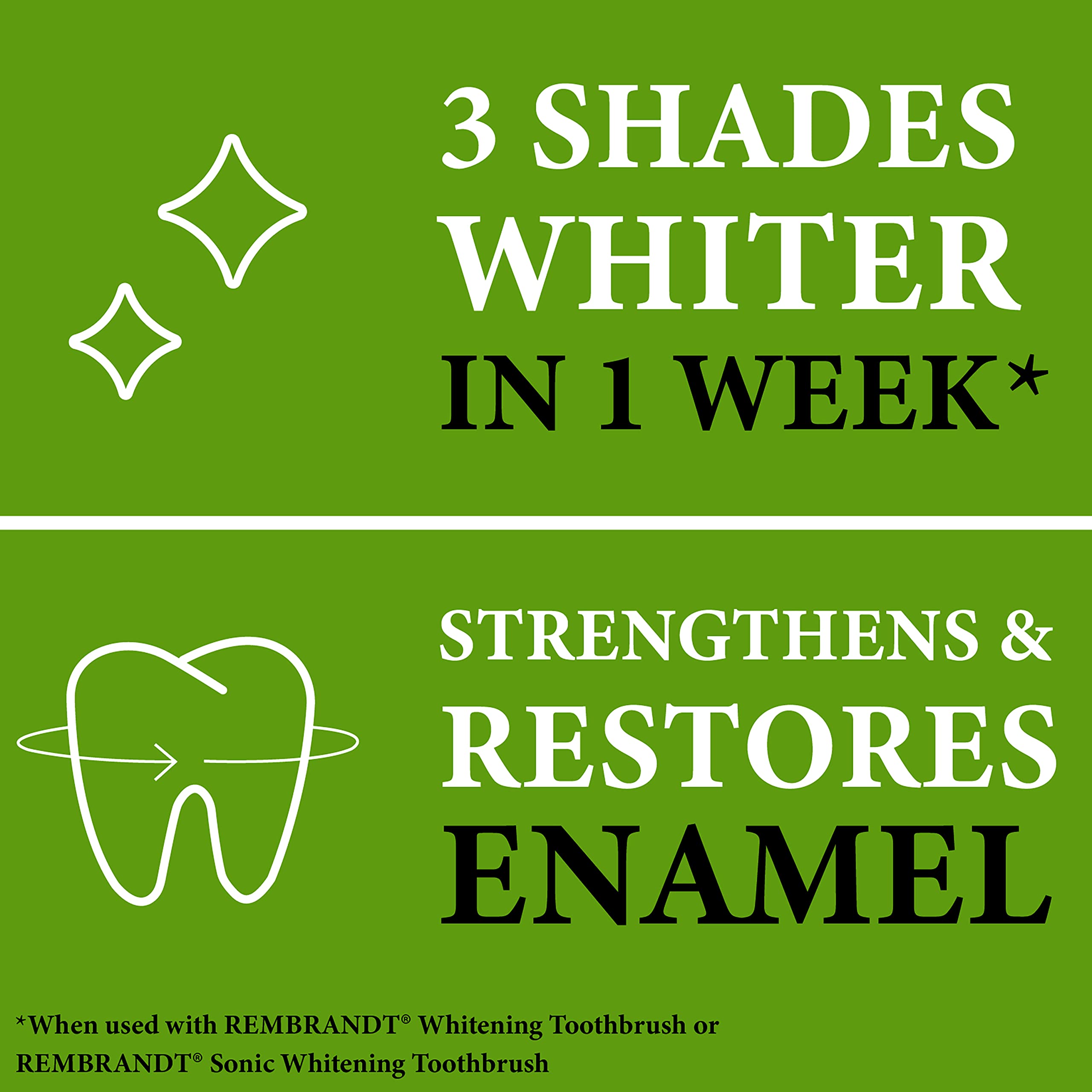 Fresh mint flavor visual for Rembrandt toothpaste