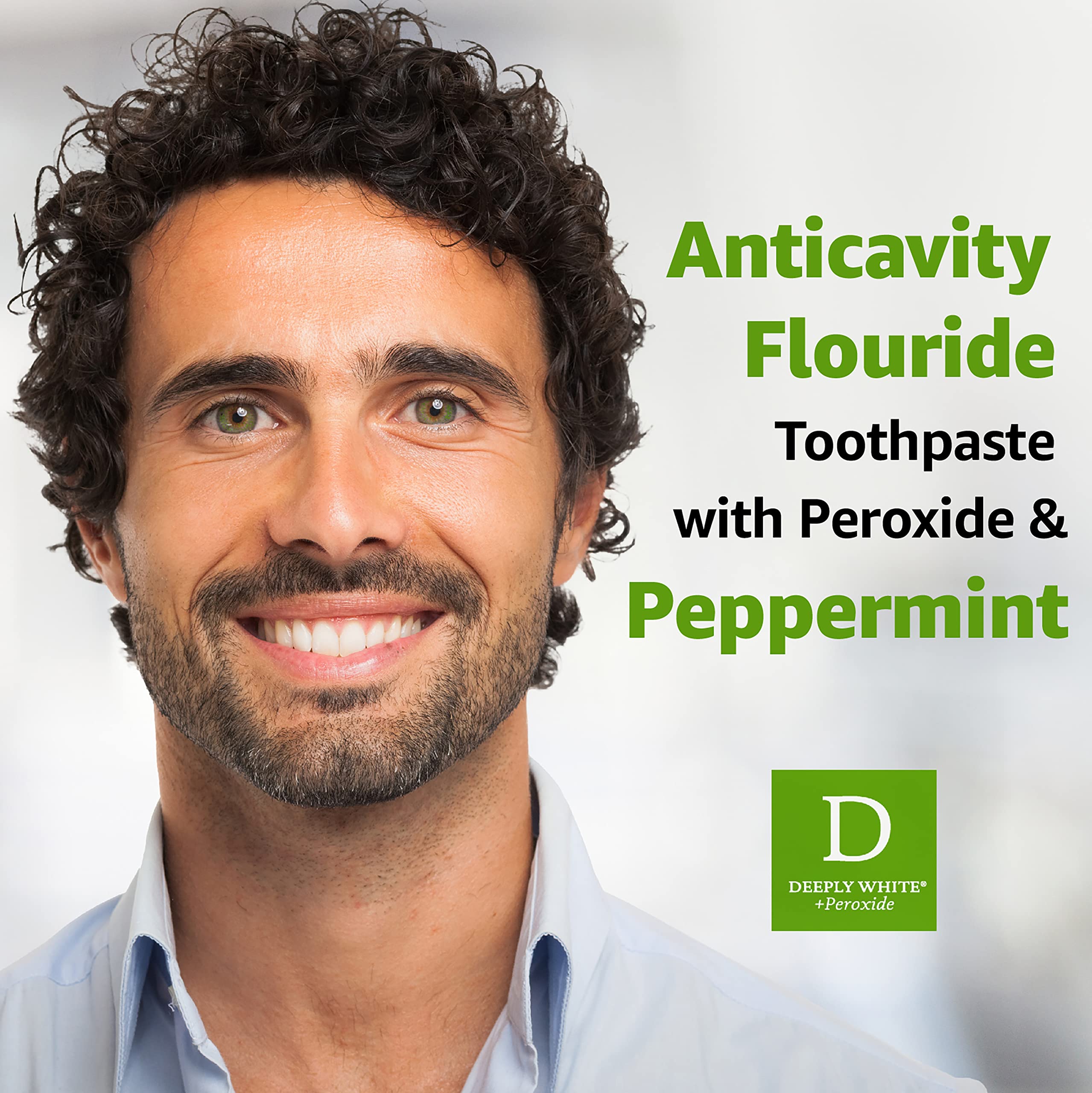 Graphic illustrating peroxide whitening targeting deep stains inside teeth