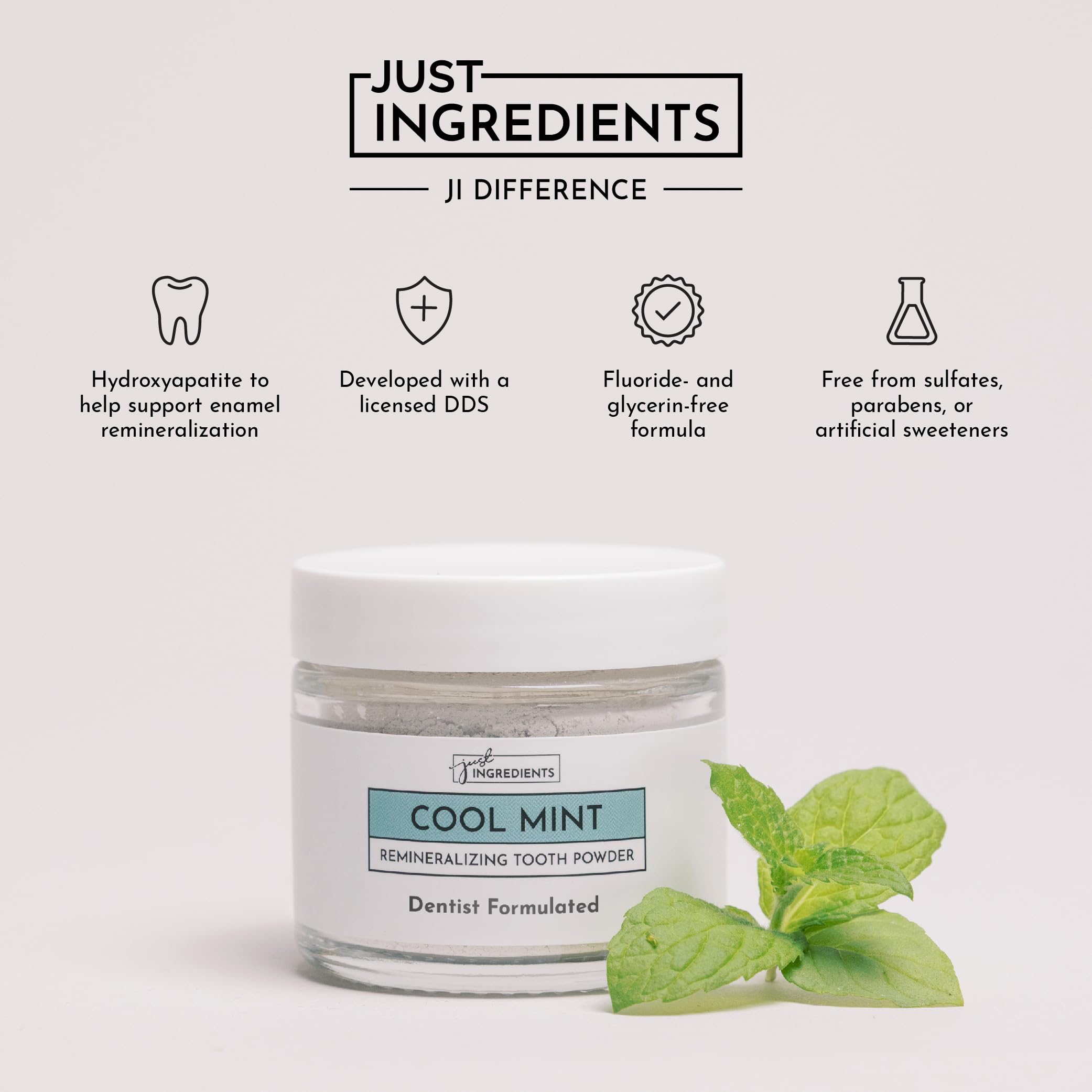 Ingredient highlights: calcium carbonate and bentonite clay
