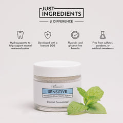 Remineralizing Tooth Powder Regular variant packaging