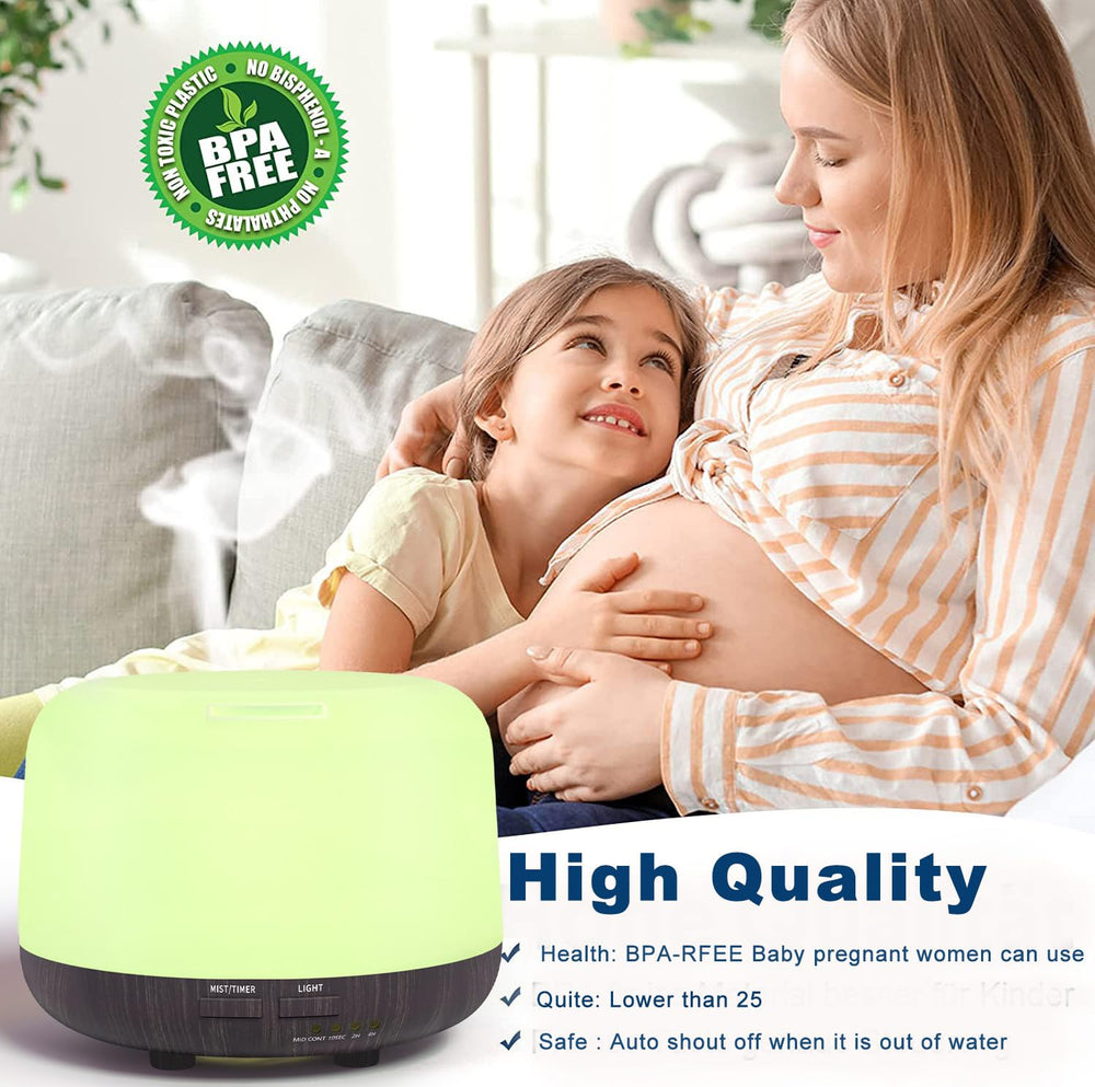 diffuser with remote control timer and auto-off