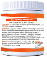 Potassium gluconate pet supplement for dogs and cats