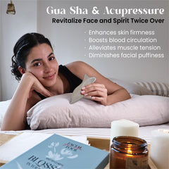 Travel pouch included with the Gua Sha tool in silver