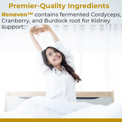 RenaVen kidney support bottle – back with supplement facts
