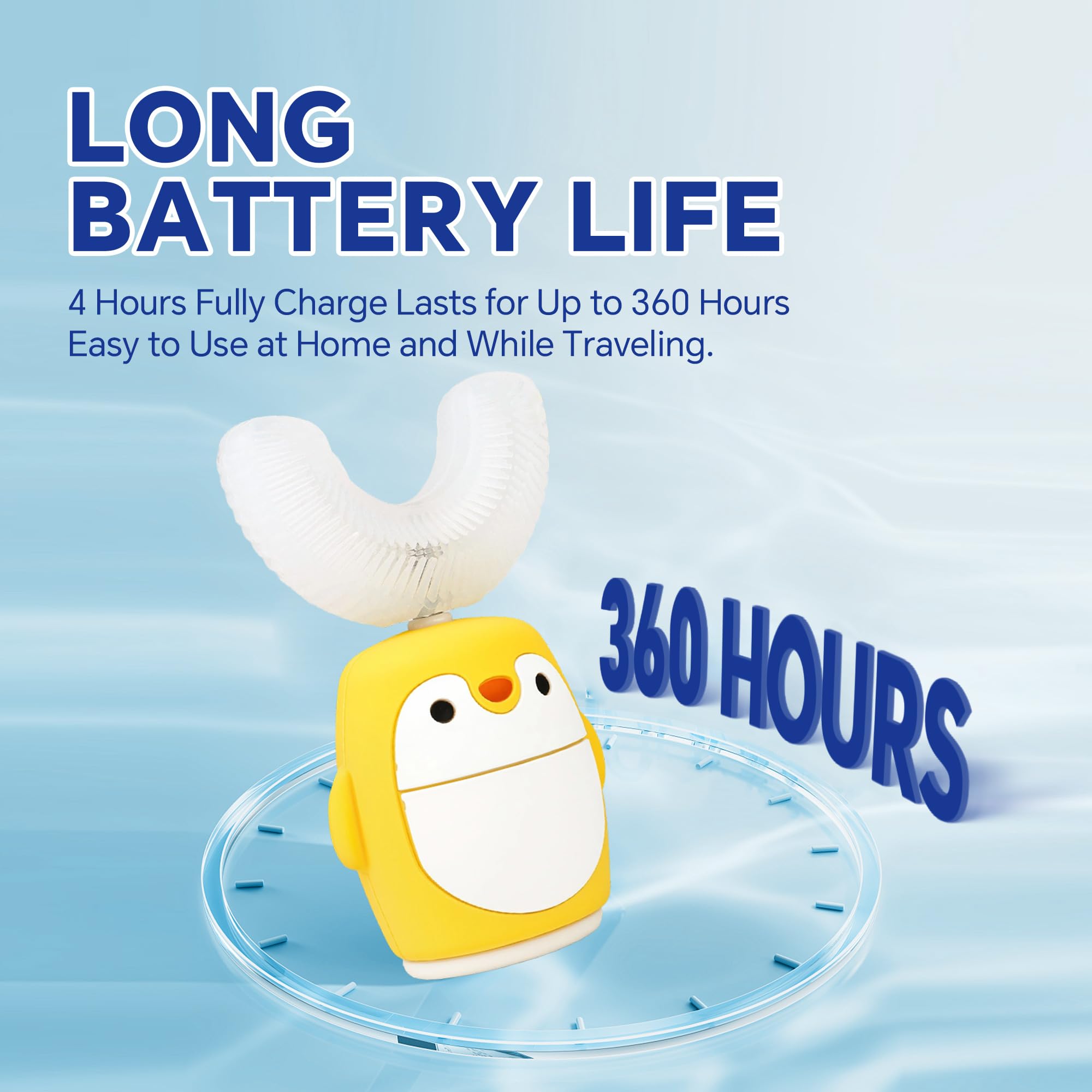 Replaceable soft silicone brush head for kids toothbrush