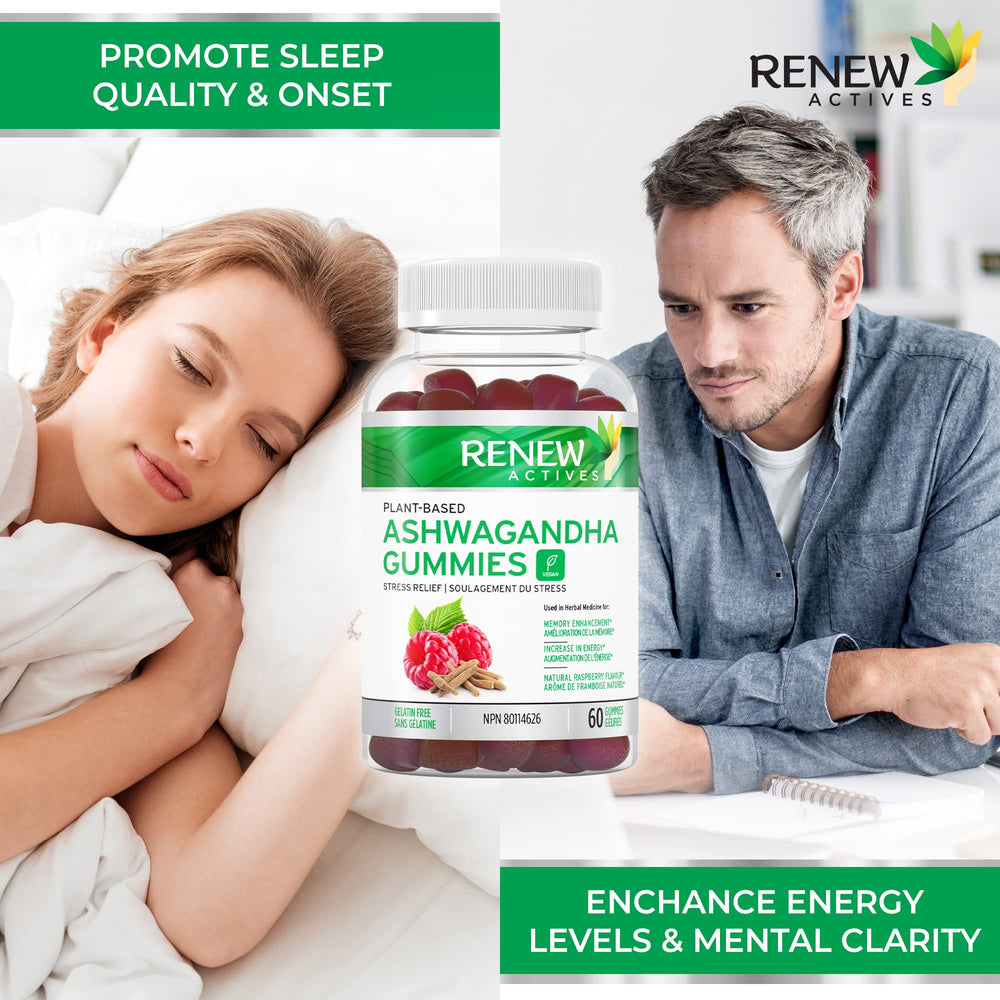 Person looking focused and energized after taking gummies