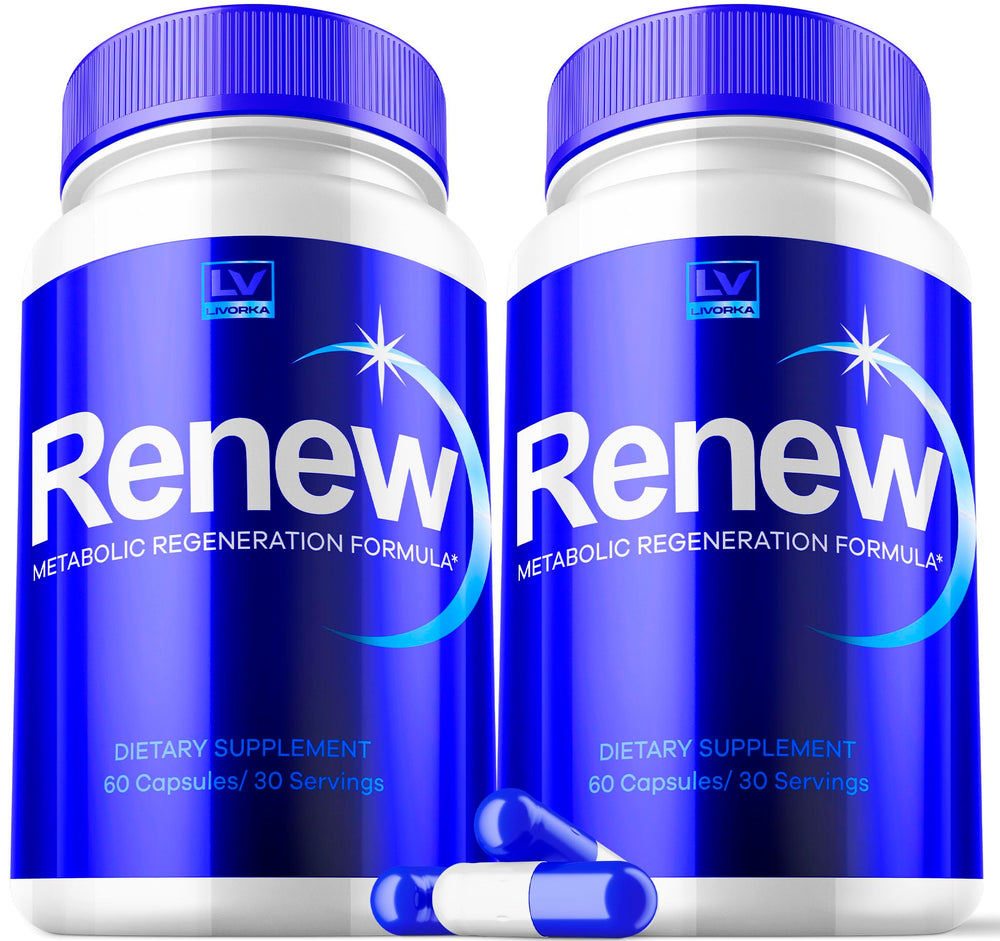 Two-pack Renew Capsules bottles front view