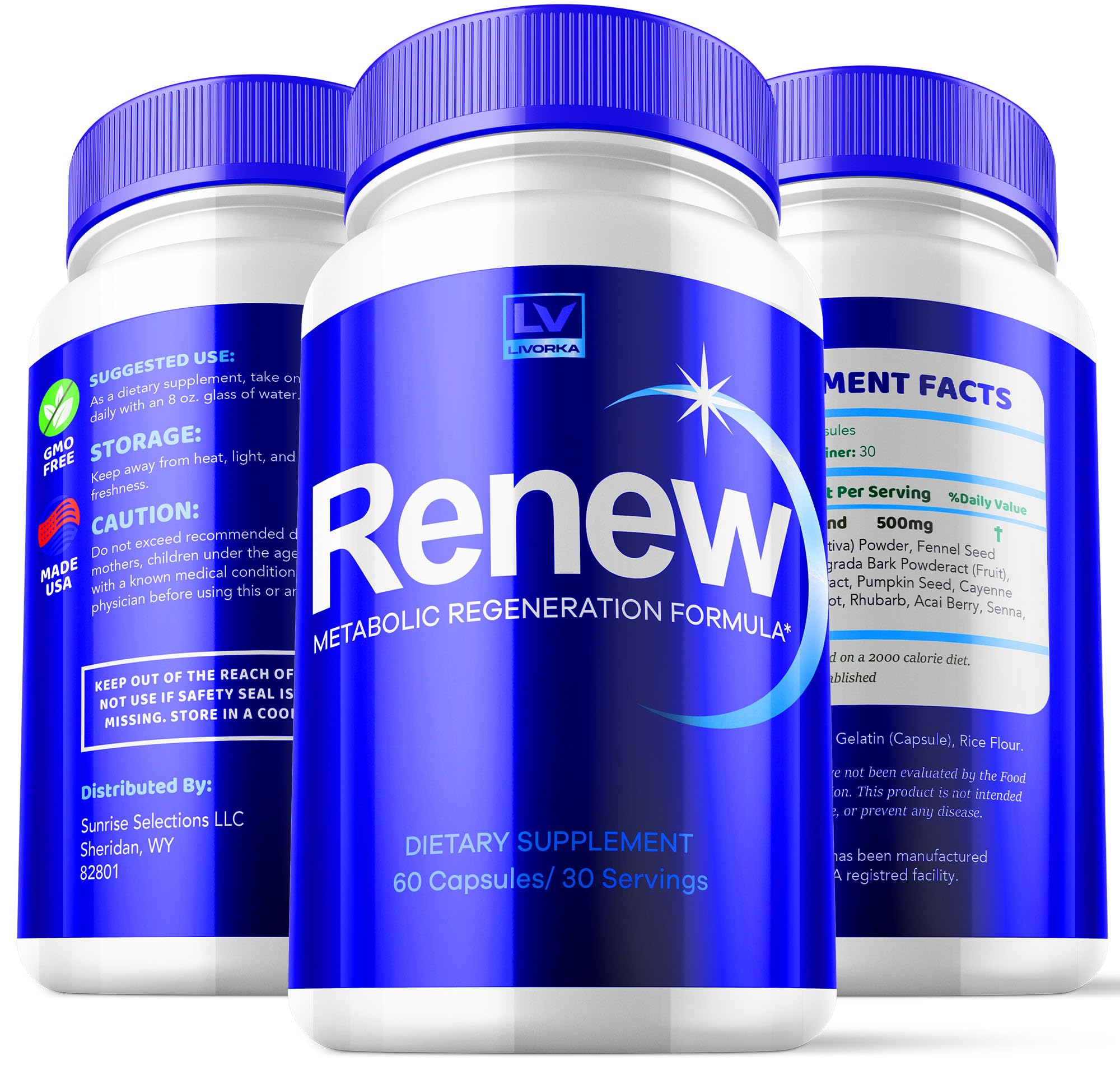 Renew Pills 120 capsules close-up