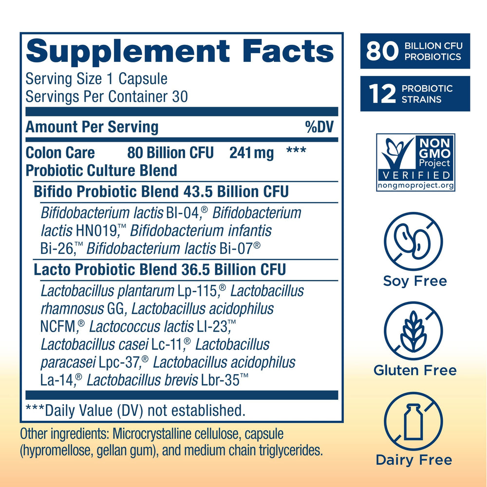 Dairy-free probiotic supplement