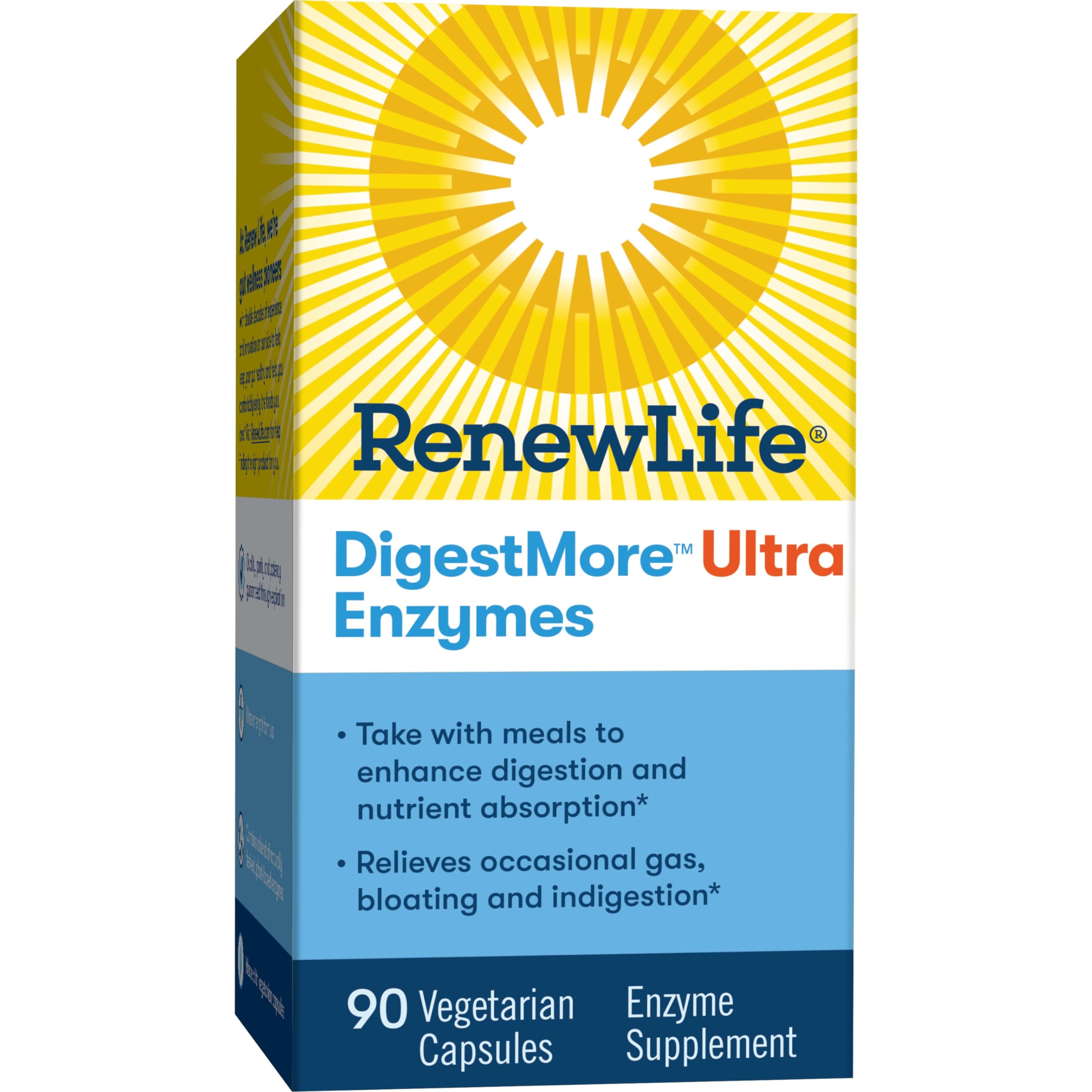 Nutrition facts and ingredients overview for DigestMore Ultra