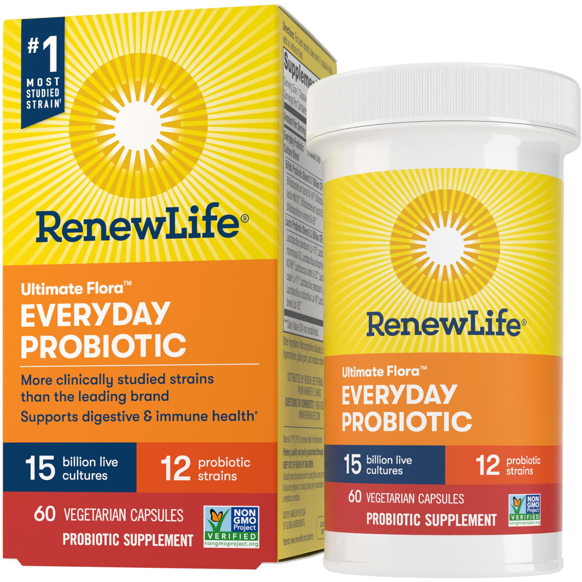 Renew Life Everyday Probiotic 60-count vegetarian capsules