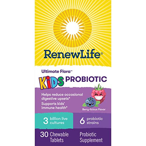 Berry flavor of Renew Life Kids Probiotic Chewables
