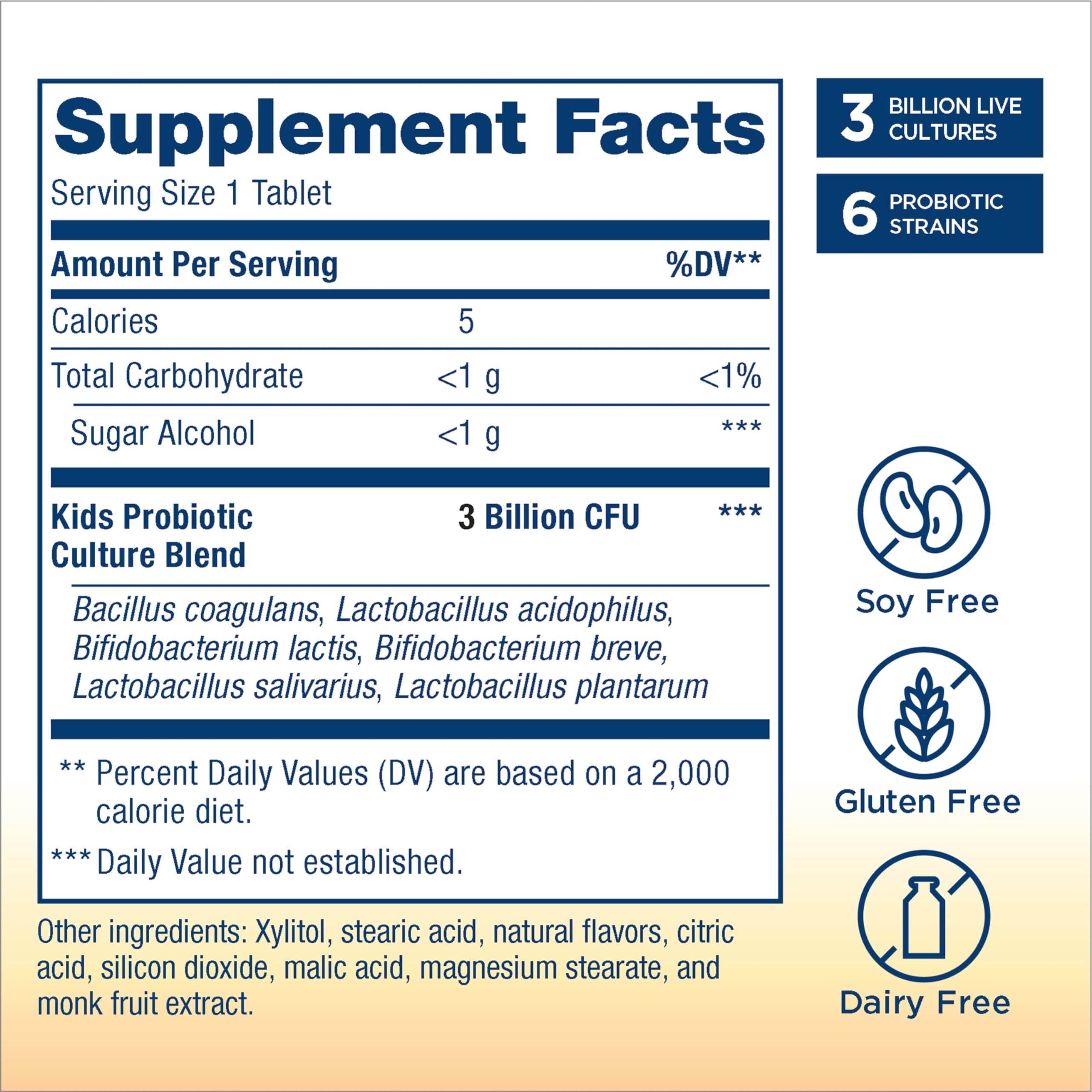 Renew Life Kids Probiotic Chewables Raspberry bottle back 30-count