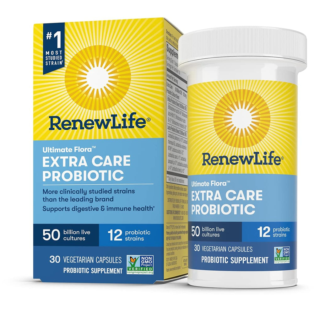 Renew Life Ultimate Flora Extra Care Probiotic 50 Billion, 30 Count bottle