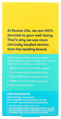 Close-up of the Men's Care Probiotic label on the bottle