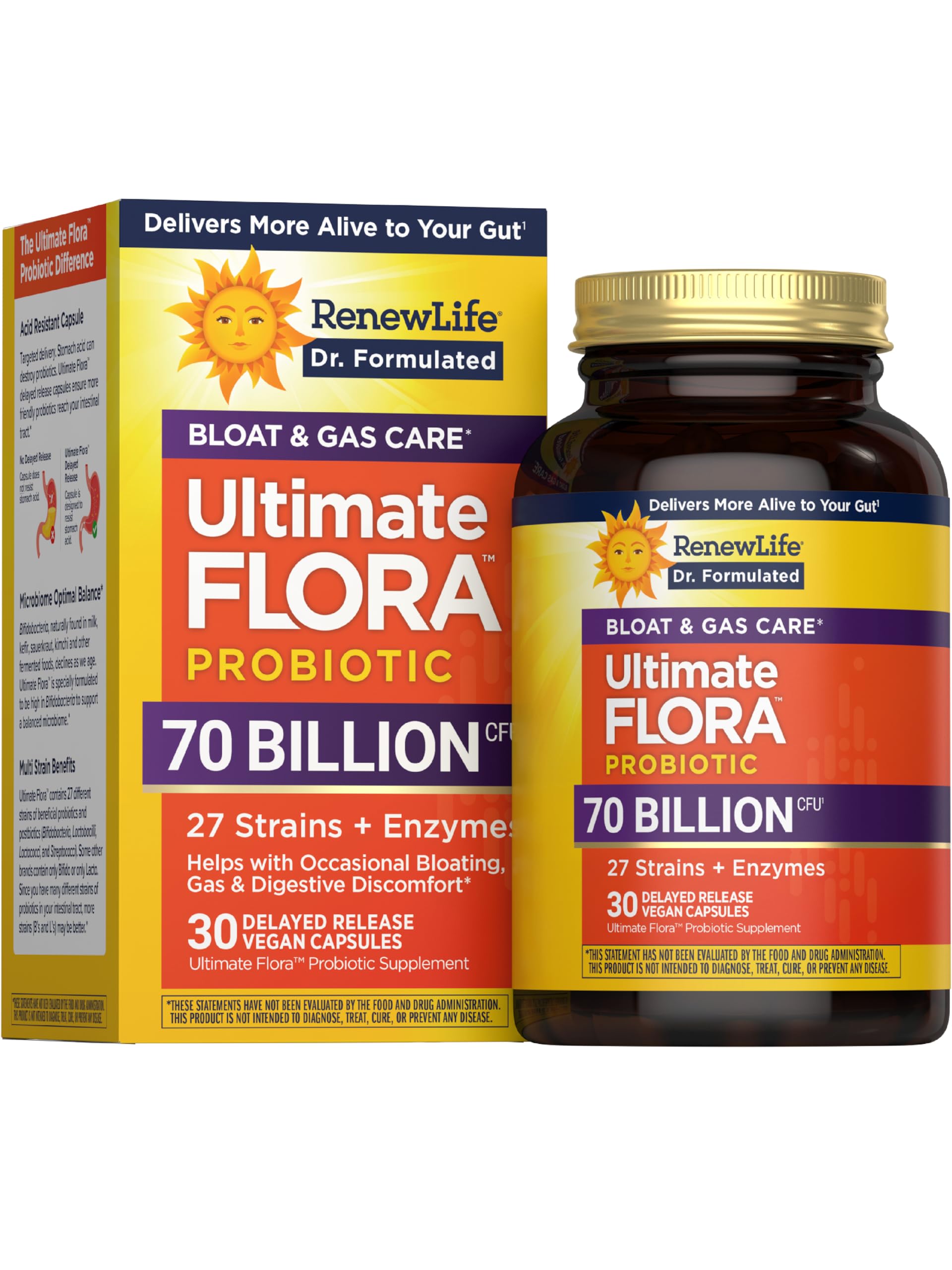 Renew Life Ultimate Flora Probiotics bottle front