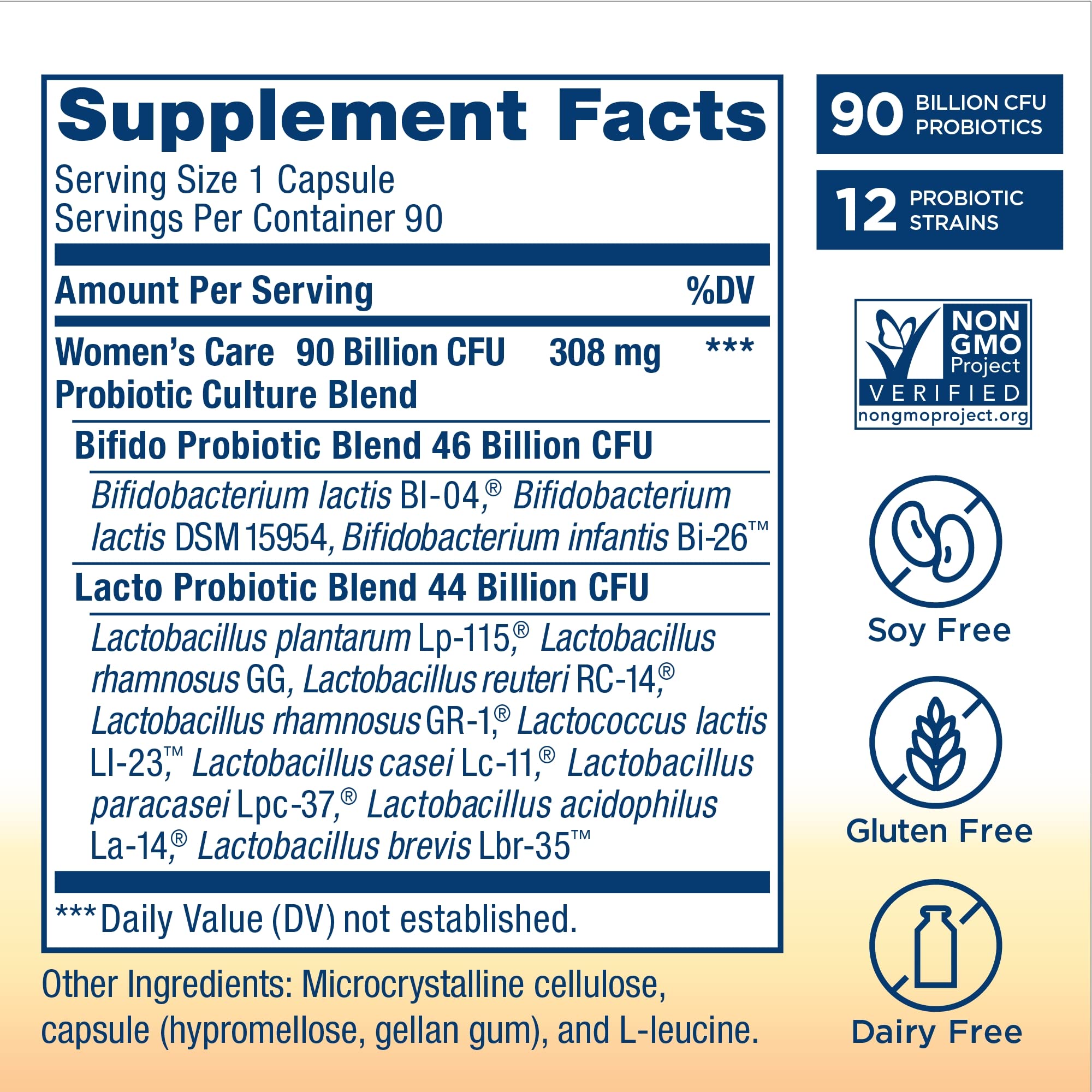 Close-up of Renew Life probiotic capsules