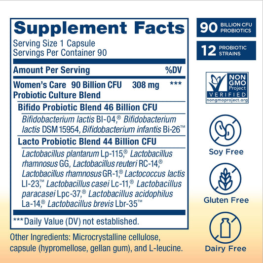 Close-up of Renew Life probiotic capsules