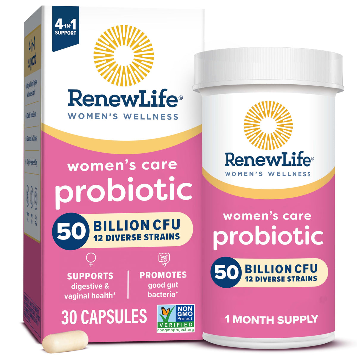 Renew Life Women's Probiotic bottle with 50B CFU and 30-count