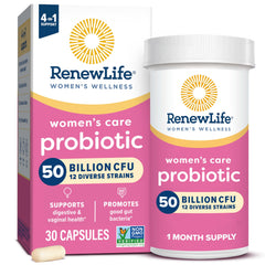 Renew Life Women's Probiotic bottle with 50B CFU and 30-count