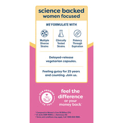 Side view of Renew Life Women's Probiotic bottle