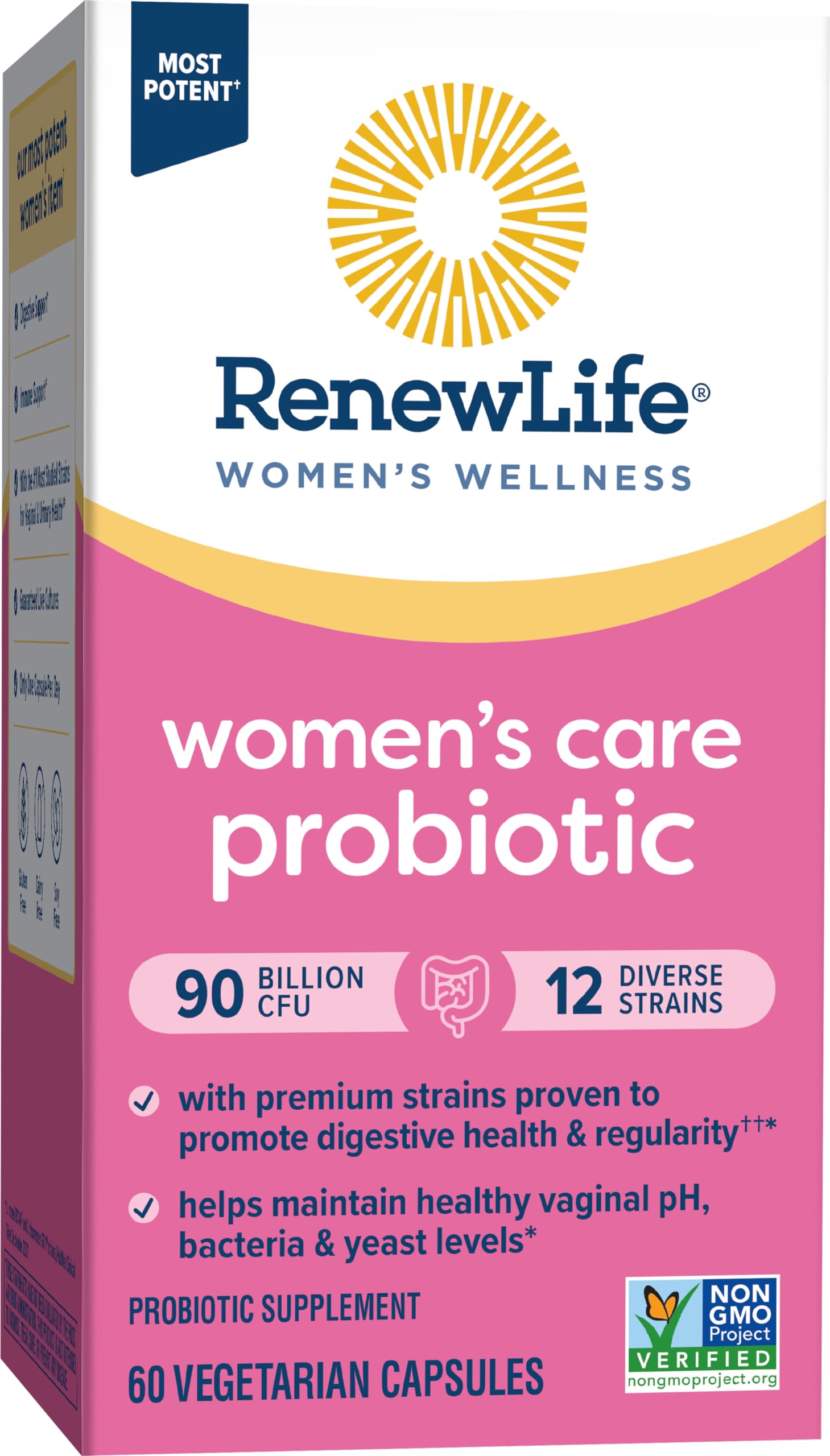 Renew Life Women's Probiotic 60-count bottle ready for daily use