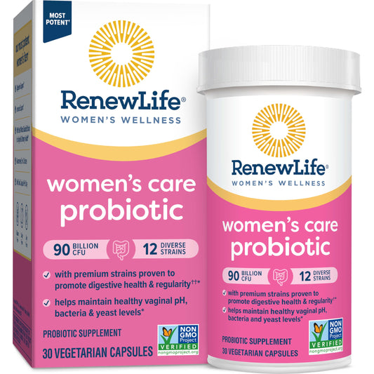Renew Life Women's Probiotic Capsules bottle front view