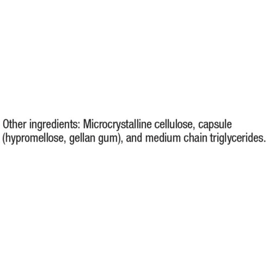 Close-up of 90 Billion CFU label on Renew Life probiotic bottle