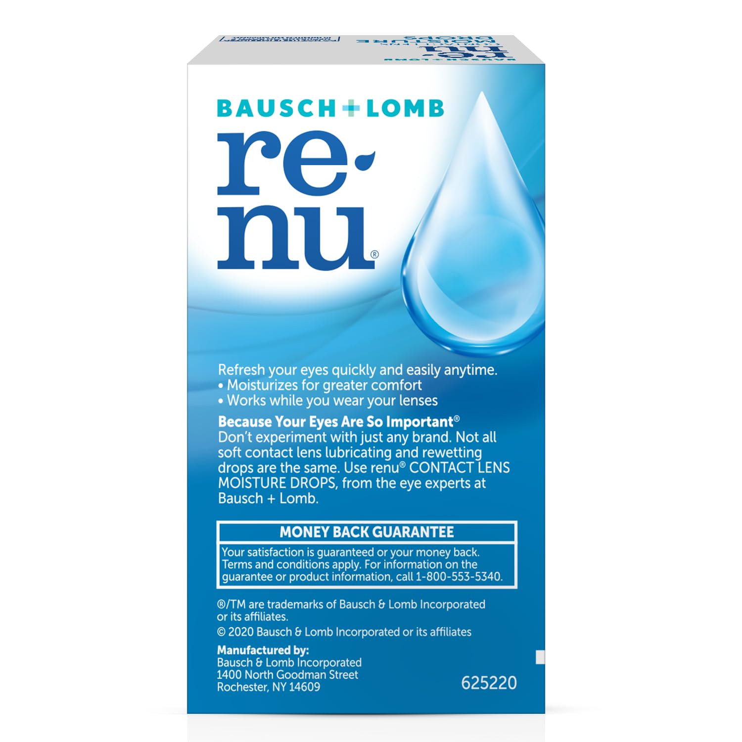 Renu MultiPlus label showing product details