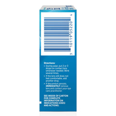 Illustration demonstrating how Renu MultiPlus rewetting drops refresh lenses