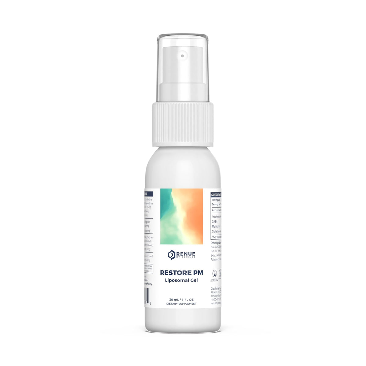 Renue By Science Restore PM Liposomal Sleep Gel 30ml spray bottle