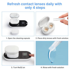 Replaceable cleaning capsule and components for ReO2