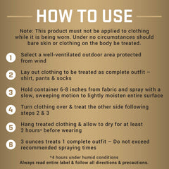 Two-week residual protection keeps gear ready for the next adventure.