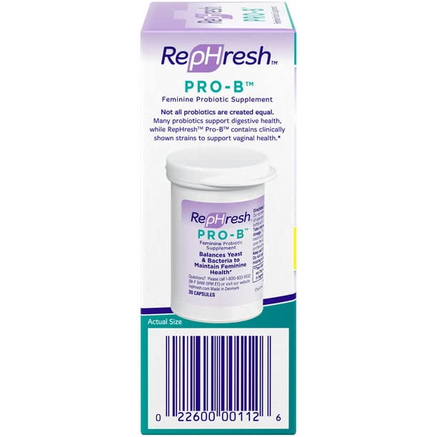 RepHresh Pro-B label close-up with product information