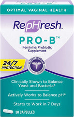 RepHresh Pro-B probiotic feminine supplement bottle - front view