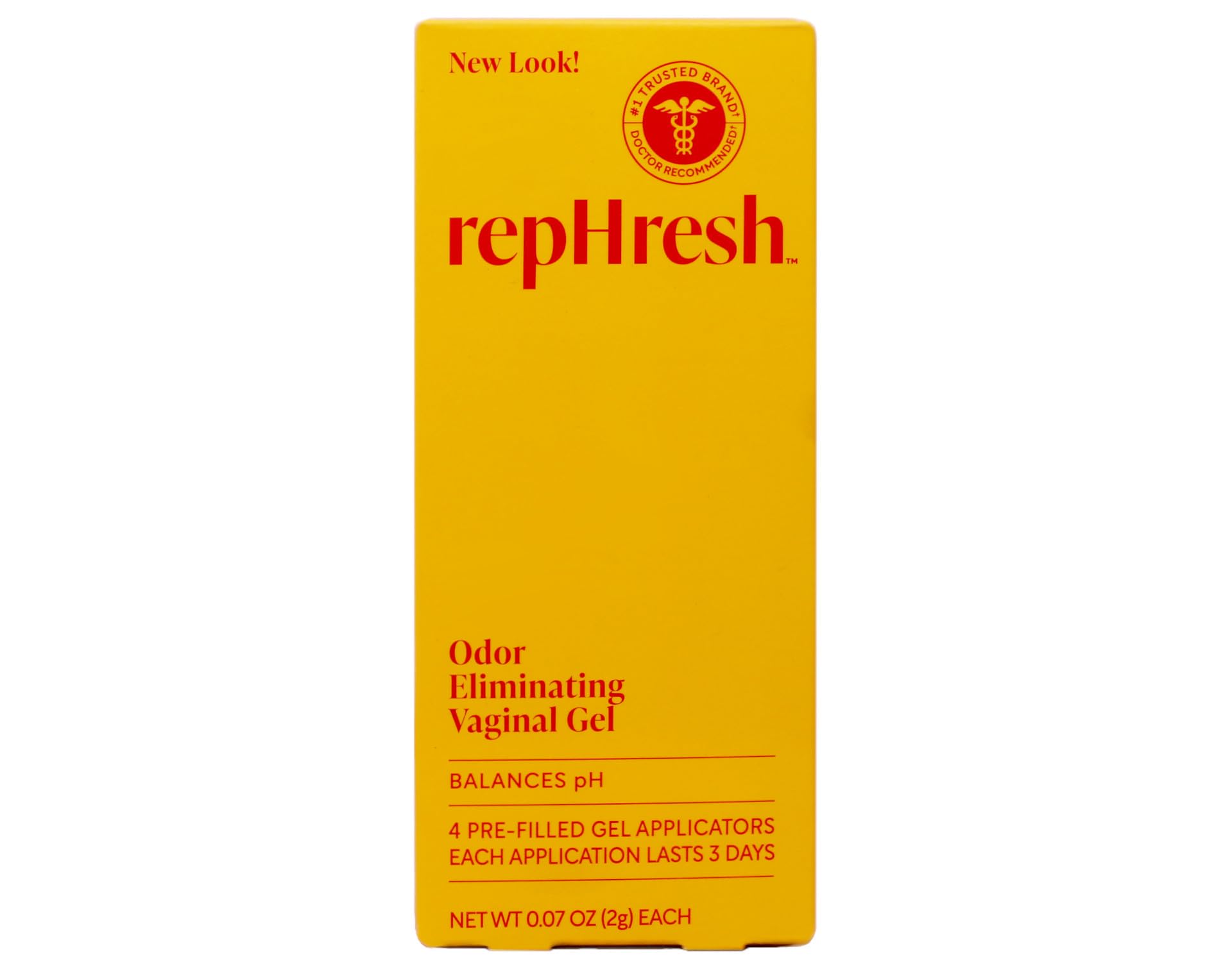 Rephresh vaginal gel applicator designed for comfortable, targeted application.