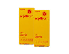 Rephresh vaginal gel packaging displays four pre-filled applicators for easy, discreet use.