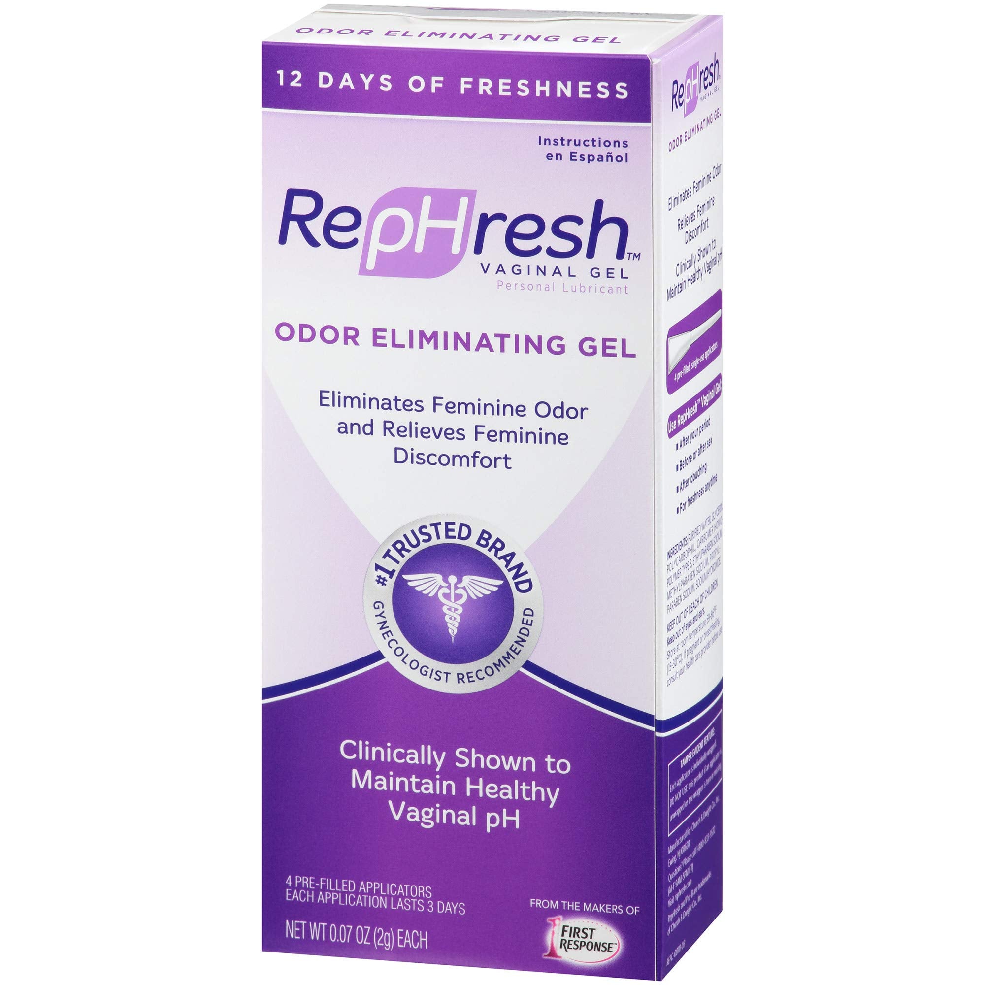 RepHresh estrogen-free formula highlights safe feminine care without hormones.