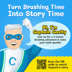 Replaceable brush head shown on kids toothbrush