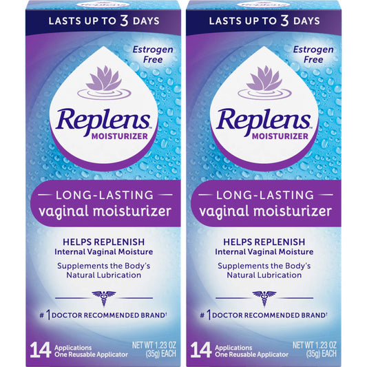 Replens long-lasting vaginal moisturizer application demonstrates easy, mess-free use
