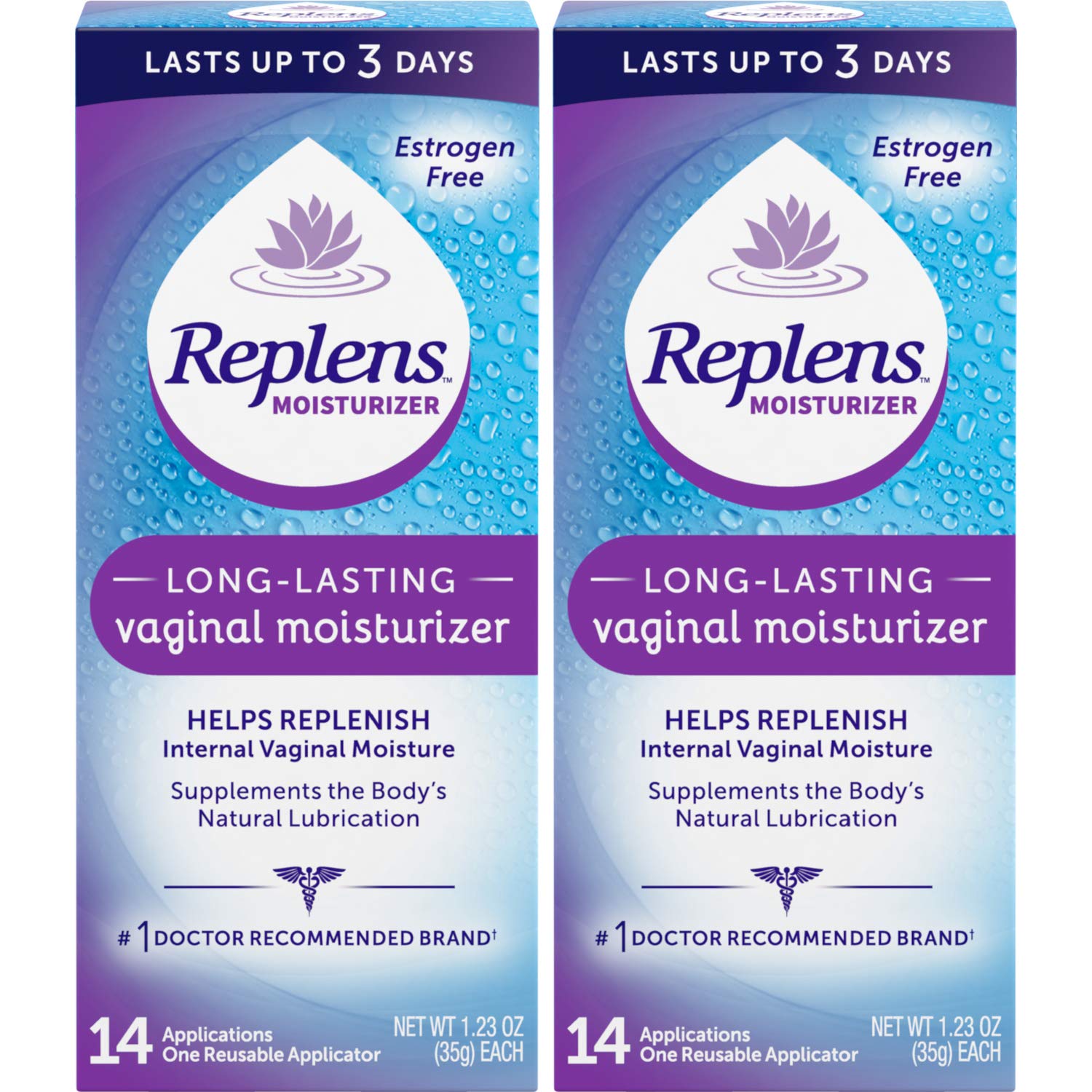 Replens long-lasting vaginal moisturizer application demonstrates easy, mess-free use