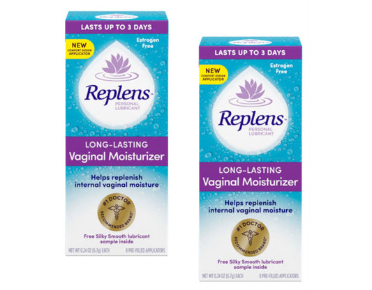 Replens pack of 2 boxes for long-lasting vaginal moisture support